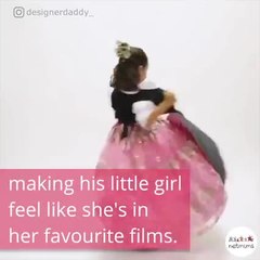 Designer daddy makes his little girl a Disney princess