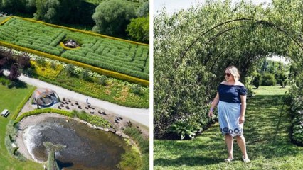 Tu peux te perdre dans le labyrinthe de ce jardin « secret » à 40 minutes de Montréal