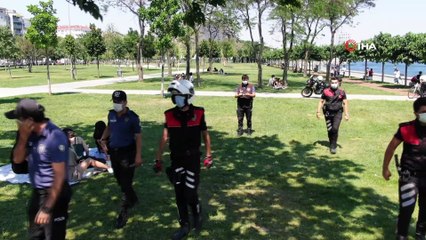 Bakırköy’de Atlı polisler ve drone eşliğinde korana virüs denetimi