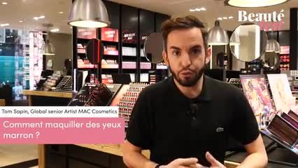 Comment maquiller des yeux marron  Tuto Tom Sapin - Beauté Test