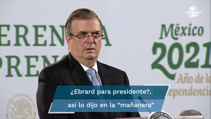 Marcelo Ebrard se destapa en la mañanera de AMLO por la Presidencia en 2024