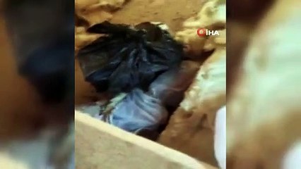 Diyarbakır’da cami bahçesinde bulunan eski tabuttan cephanelik çıktı