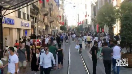 Son dakika... İstiklal Caddesi'nde yoğunluk