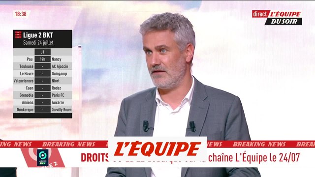 La chaîne L'Équipe diffuseur du multiplex de L2 - Foot - Media