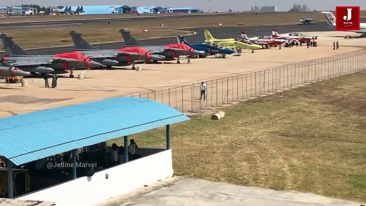 Indian multi-role attack Light Combat Helicopter (LCH) take off and landing.