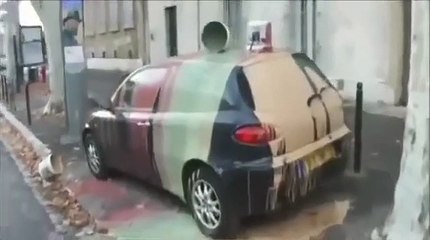 Park ettiği arabasının başına bakın ne geldi...