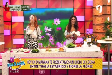 Duelo de cocina en D’Mañana: Thalia Estabridis y Fiorella Flórez preparan ensaladas 'light'