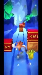 Frosty Ant Drone Battle Run Gameplay On Snow Go - Crash Bandicoot: On The Run!