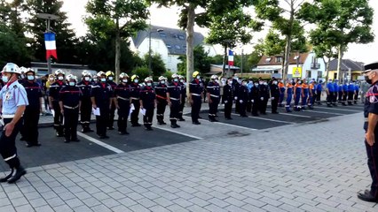 Brumath  médaille pour Jean Philippe Straebler lors de la cérémonie du 13 Juillet 2021