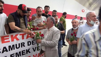 Rize'nin 70 yıllık hayalinin sona gelişi havai fişek ve horonlarla kutlandı