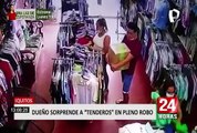 Iquitos: sorprenden a 'tenderos' en pleno robo