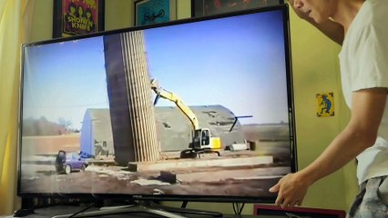 water tower collapse in my hand