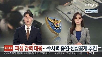 피싱 강력 대응…수사력 증원·신상공개 추진
