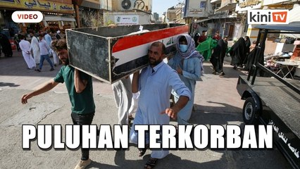 Kemarahan melanda selepas hospital Covid-19 di Iraq terbakar