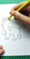 Menggambar dan Mewarnai Unicorn Pelangi lucu dengan pensil warna