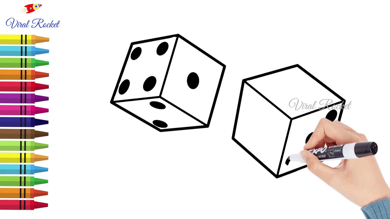 How to Draw a Dice easily Dice Drawing Art Breeze 57 Viral