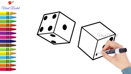 How to Draw a Dice easily | Dice Drawing | Art Breeze # 57 | Viral Rocket