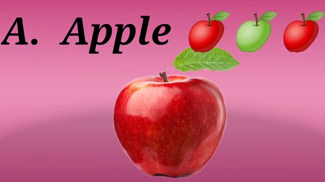 V117. ABCD ABC Alphabets A for apple b for ball c for cat d for dog - 1234, 12345, abcd songs