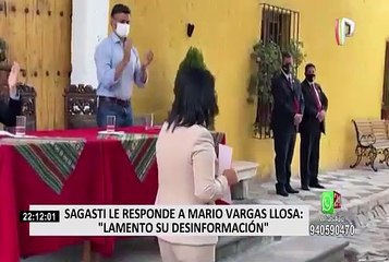 Francisco Sagasti responde a Vargas Llosa: "Lamento su desinformación"