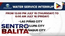 Ilang lugar sa Metro Manila, makararanas ng water interruption bukas hanggang sa Biyernes