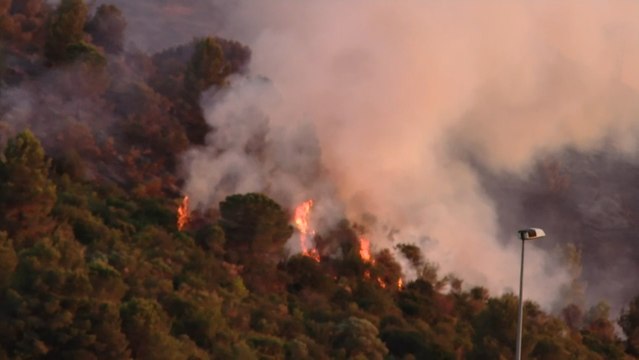 Un incendio en Barcelona quema ya unas 200 hectáreas