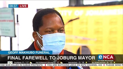 Final farewell to Joburg mayor Makhubo