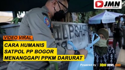 REPORTASE - CARA HUMANIS SATPOL PP BOGOR MENANGGAPI PPKM DARURAT
