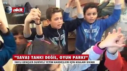 Gençler İHH ile birlikte Suriyeli yetimler için harekete geçti