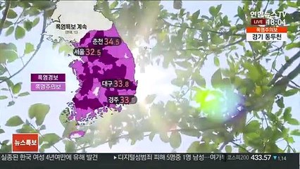 [날씨] 전국 폭염특보…내일 더 강한 소나기