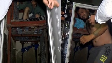 Kafeste esir tutulan 2 kişi böyle kurtarıldı