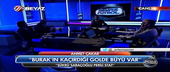 Ahmet Çakar yine şaşkına çevirdi: Burak'ın kaçırdığı golde büyü var!