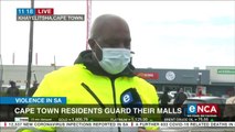 Cape Town residents guard malls