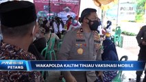 Wakapolda Kaltim Tinjau Langsung Gerai Vaksinasi Mobile