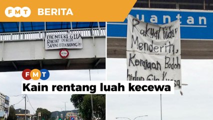 ‘Rakyat hidup menderita, kerajaan bodoh hidup gila kuasa’, manifestasi kekecewaan.