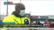 Cape Town residents guard malls