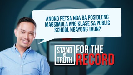 Limited face-to-face classes, dapat ituloy ngayong SY 2021-2022? | Stand for Truth