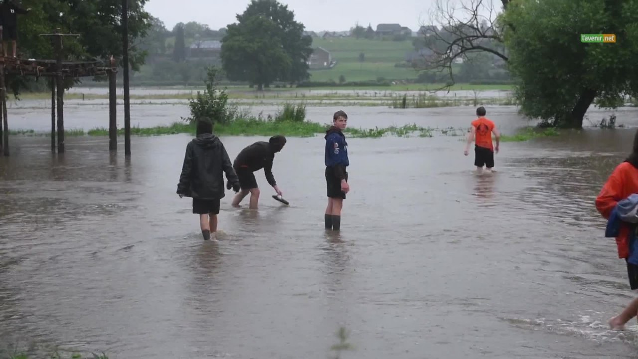 Inondation dans un camp scout à Lessive (Rochefort)