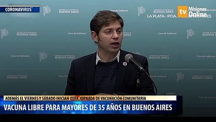 Vacuna libre para mayores de 35 años en Buenos Aires