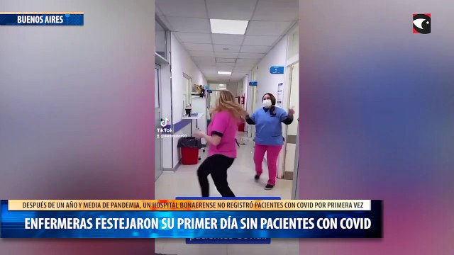 Enfermeras festejaron su primer día sin pacientes con Covid