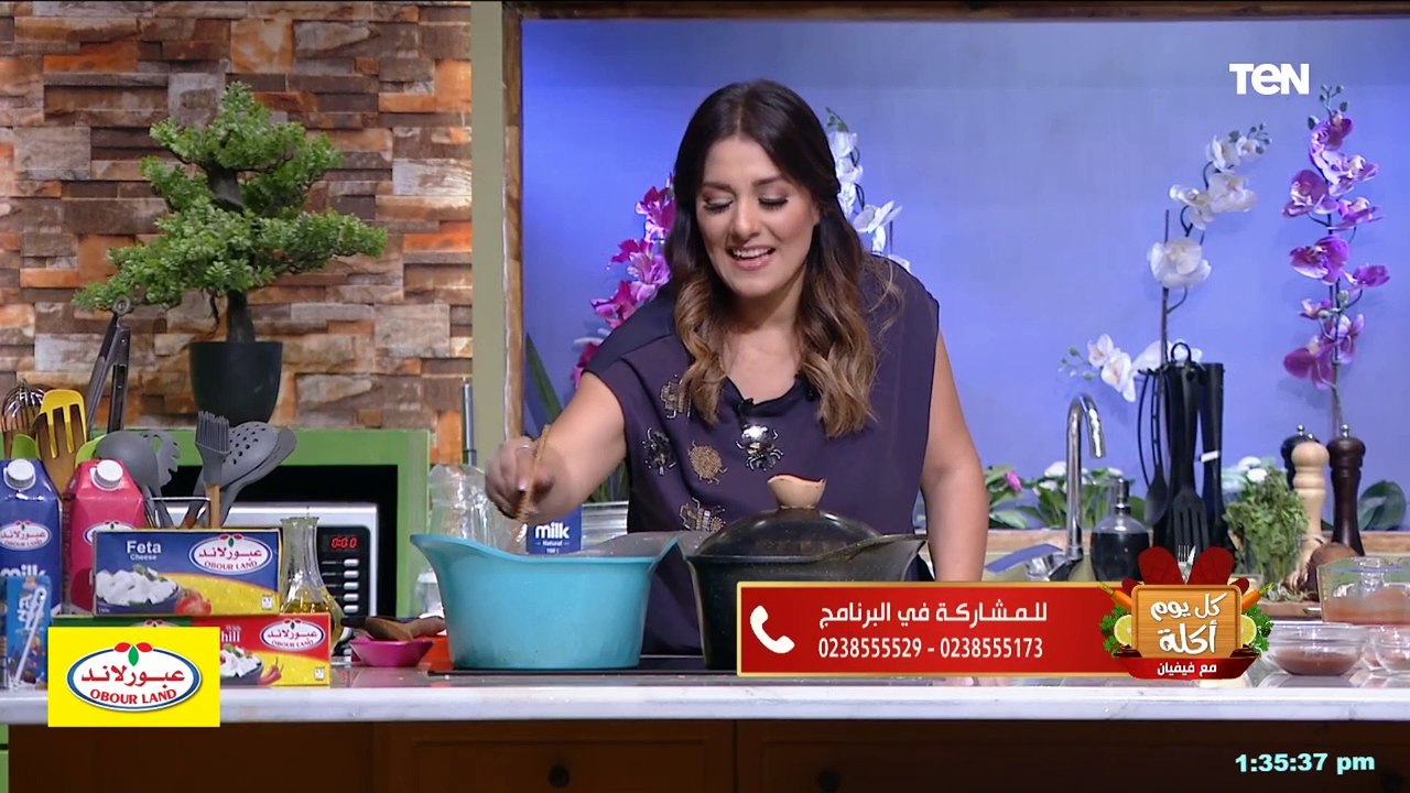 طاجن لسان عصفور بالكبد و القوانص عالمي مع الشيف فيفيان