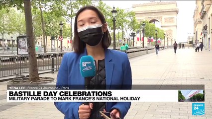 The traditional parade on France's national day returned after a one-year hiatus due to the Covid-19 pandemic.