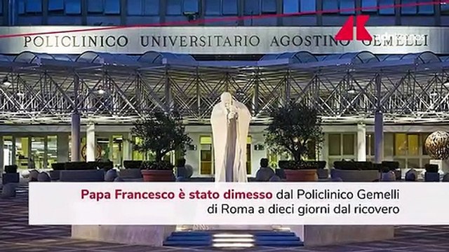Papa Francesco dimesso dal Gemelli