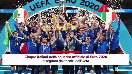 Euro 2020, cinque italiani nella top 11 Uefa