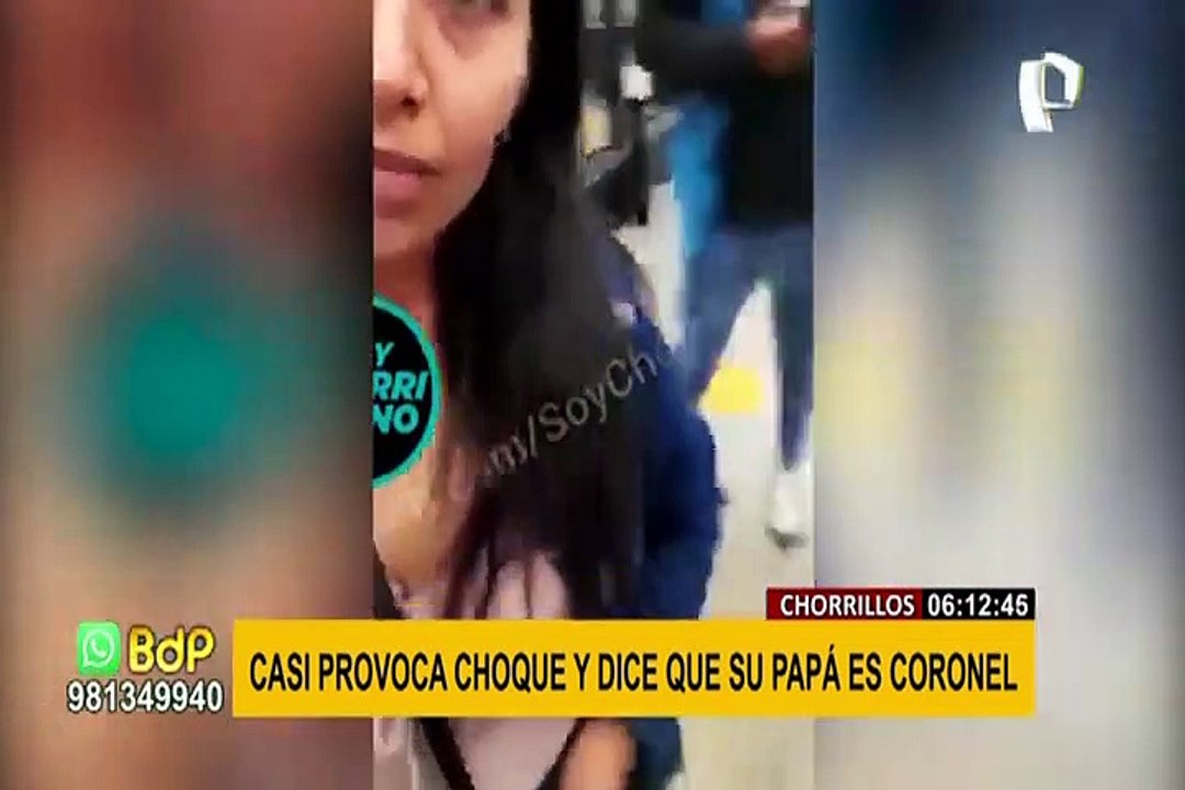 Mujer en aparente estado de ebriedad choca contra mototaxi