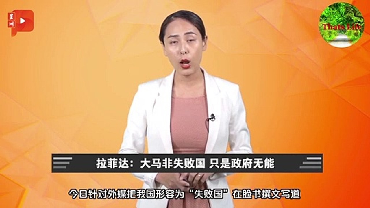 大马非失败国 铁娘子拉菲达：只是政府无能