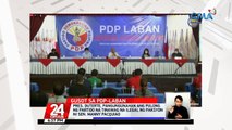 Pres. Duterte, pangungunahan ang pulong ng partido na tinawag na ilegal ng paksyon ni Sen. Manny Pacquiao | 24 Oras