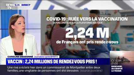 Télécharger la video: Vaccination: 2,24 millions de rendez-vous ont été pris sur Doctolib depuis l'allocution d'Emmanuel Macron