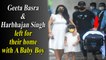 Geeta Basra & Harbhajan Singh Who Are Blessed With A Baby Boy Spotted Coming Out Of Hospital