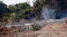 Novo incêndio ambiental mobiliza Corpo de Bombeiros ao Bairro Santa Cruz