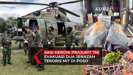 Heroik! Prajurit TNI Evakuasi Dua Jenazah Teroris MIT Penuh Tantangan di Poso